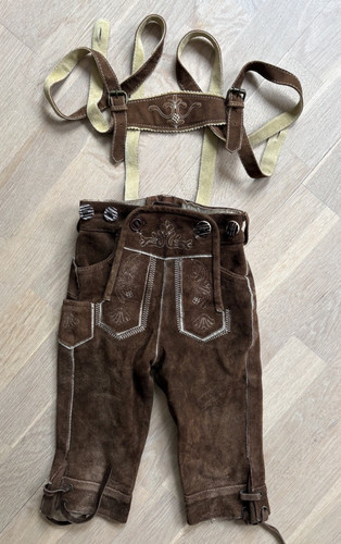 Lederhose junge braun größe - lederhose,