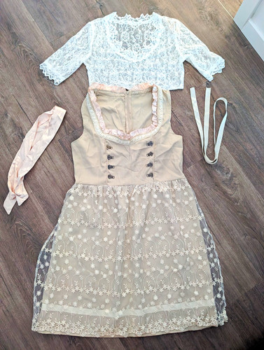 Alpenkind dirndl damen - alpenkind, beige