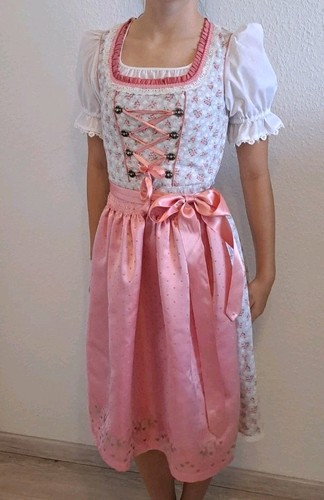 Dirndl 152 rosa - dirndl, rosa/weiß